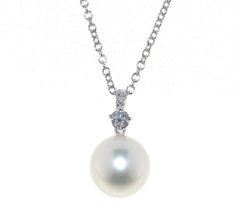 NECKLACE WHITE GOLD 750 & PEARLS - 76908