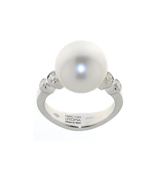 RING WHITE GOLD 750 & PEARLS - 77321