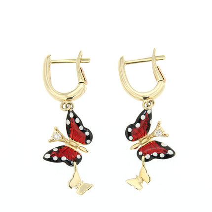 EARRINGS  GOLD 585 & PRECIOUS STONES - 78633