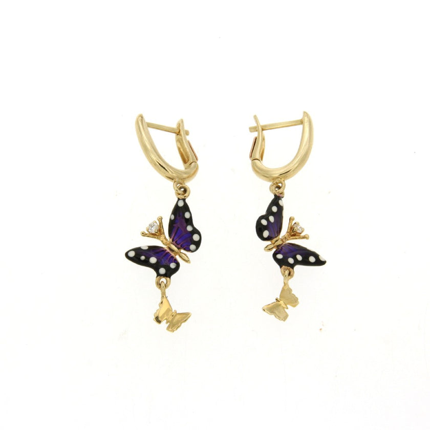 EARRINGS GOLD 585 & PRECIOUS STONES - 78639