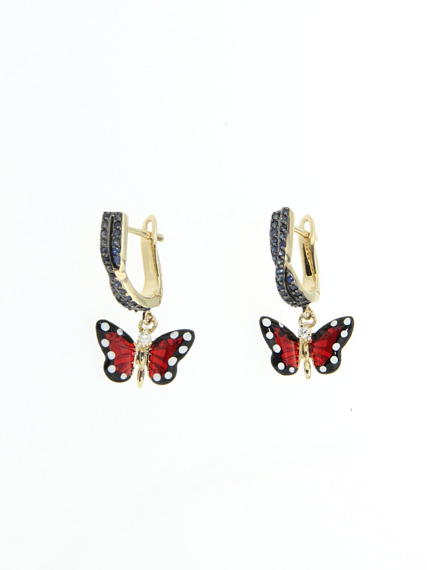 EARRINGS GOLD 585 & PRECIOUS STONES - 78645