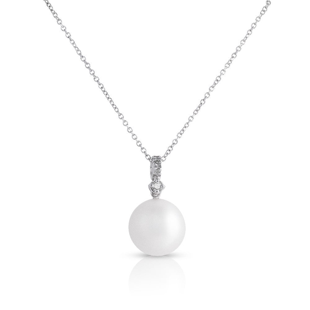 NECKLACE WHITE GOLD 750 & PEARLS - 79045