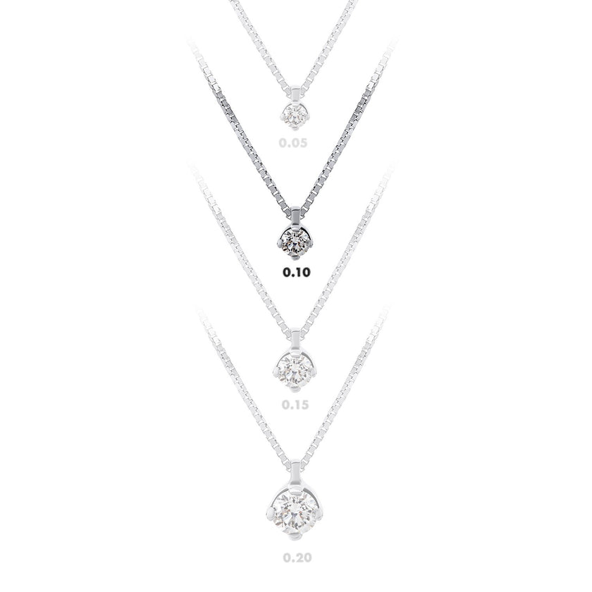 NECKLACE WHITE GOLD 750 & PRECIOUS STONES - 79474