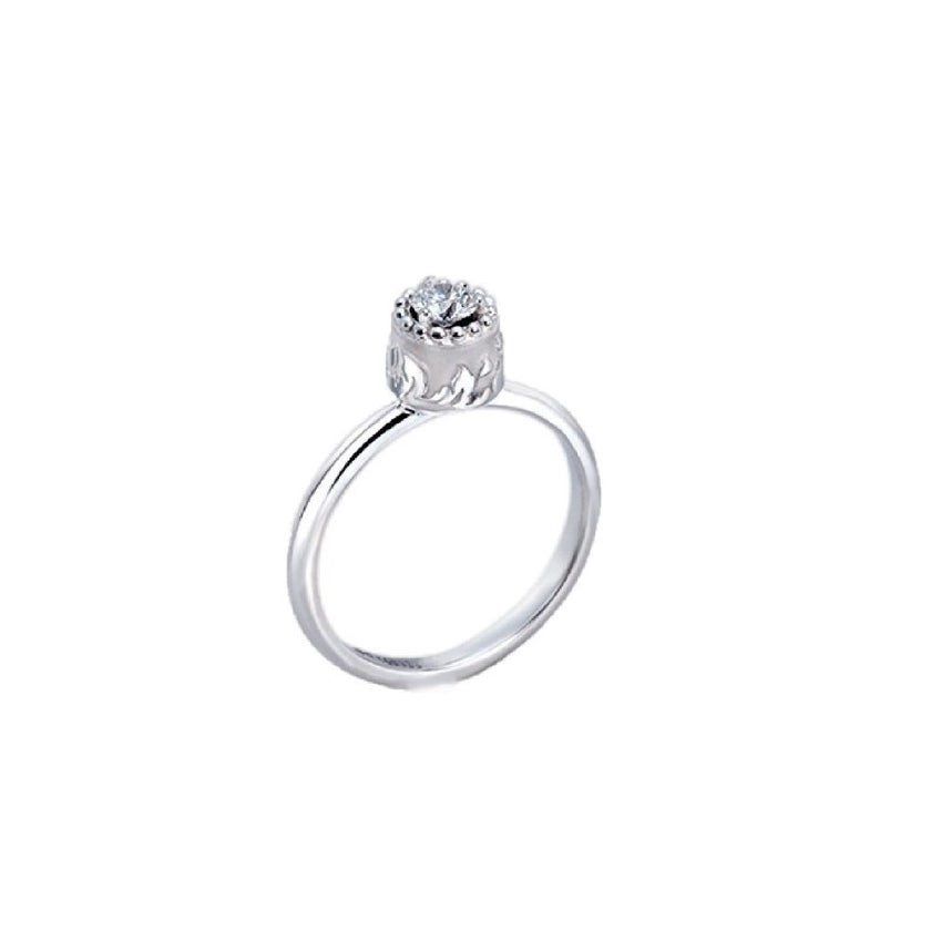 RING WHITE GOLD 750 & PRECIOUS STONES - 81381