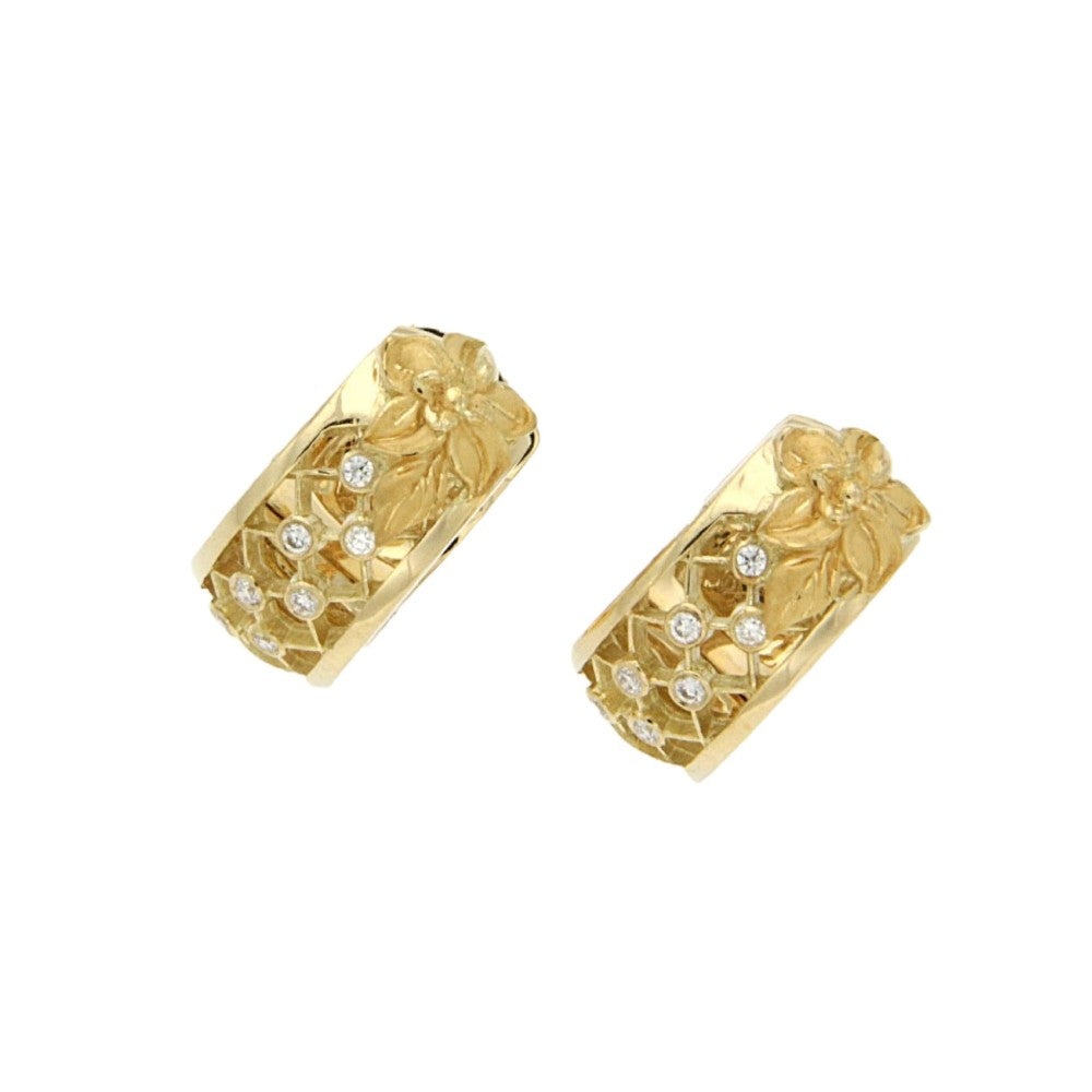 EARRINGS GOLD 750 & PRECIOUS STONES - 81382