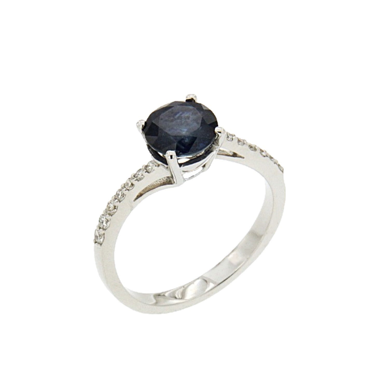 RING WHITE GOLD 750 & PRECIOUS STONES - 81400