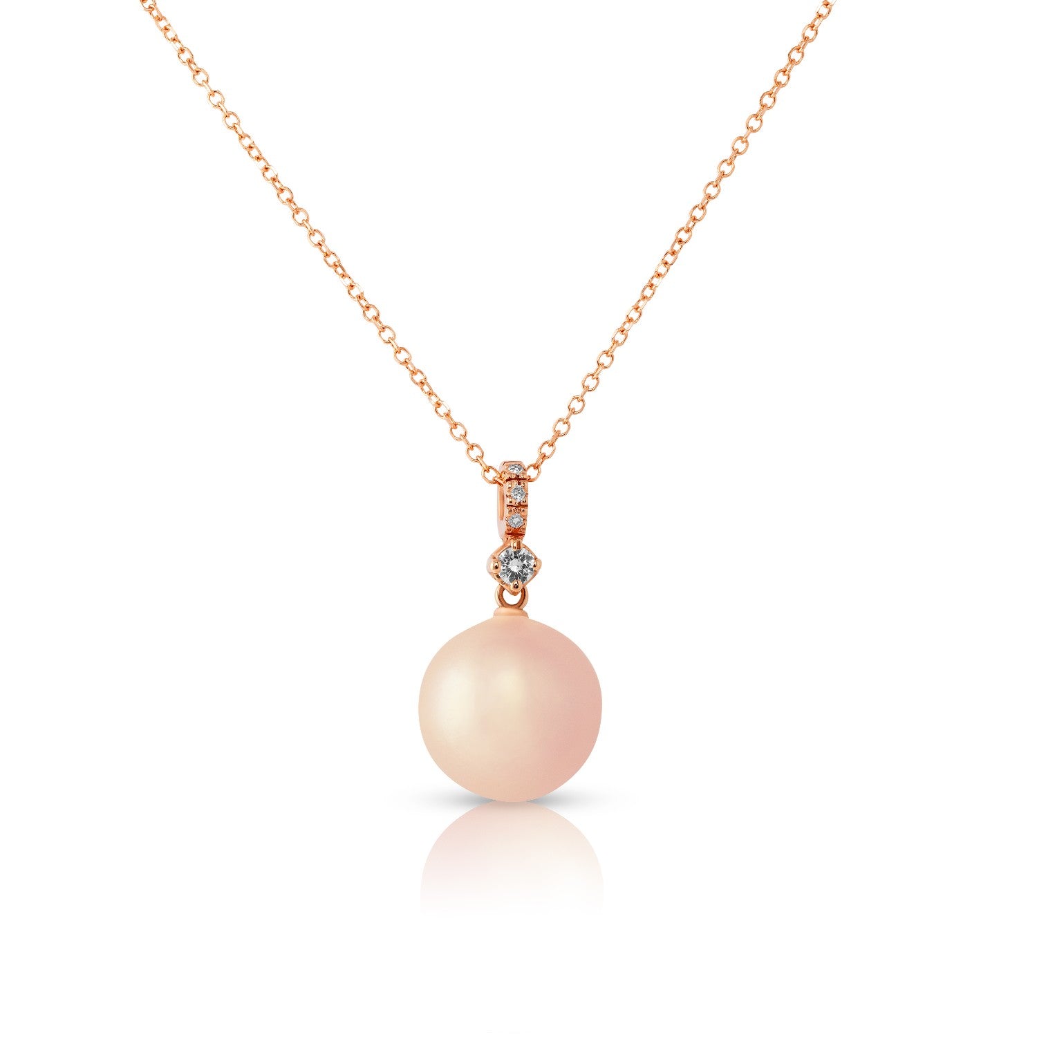 NECKLACE PINK GOLD 750 & PEARLS - 81660