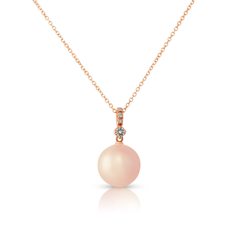 NECKLACE PINK GOLD 750 & PEARLS - 81660