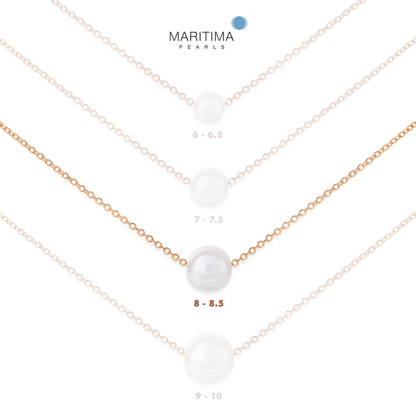 NECKLACE PINK GOLD 585 & PEARLS - 82652