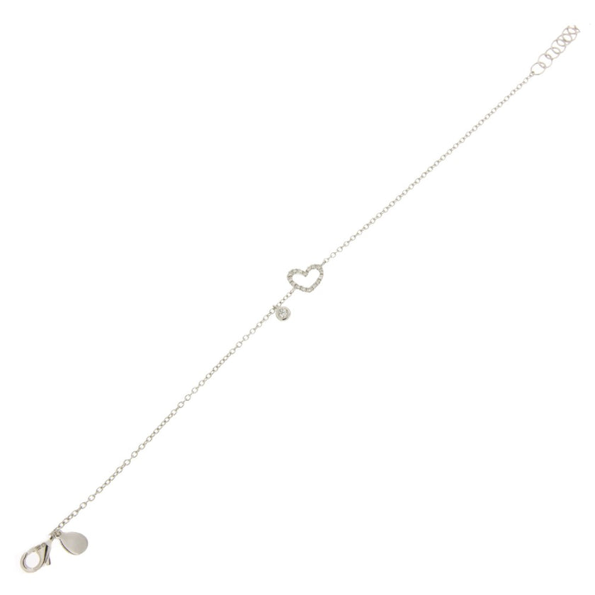 BRACELET WHITE GOLD 750 & PRECIOUS STONES - 82873