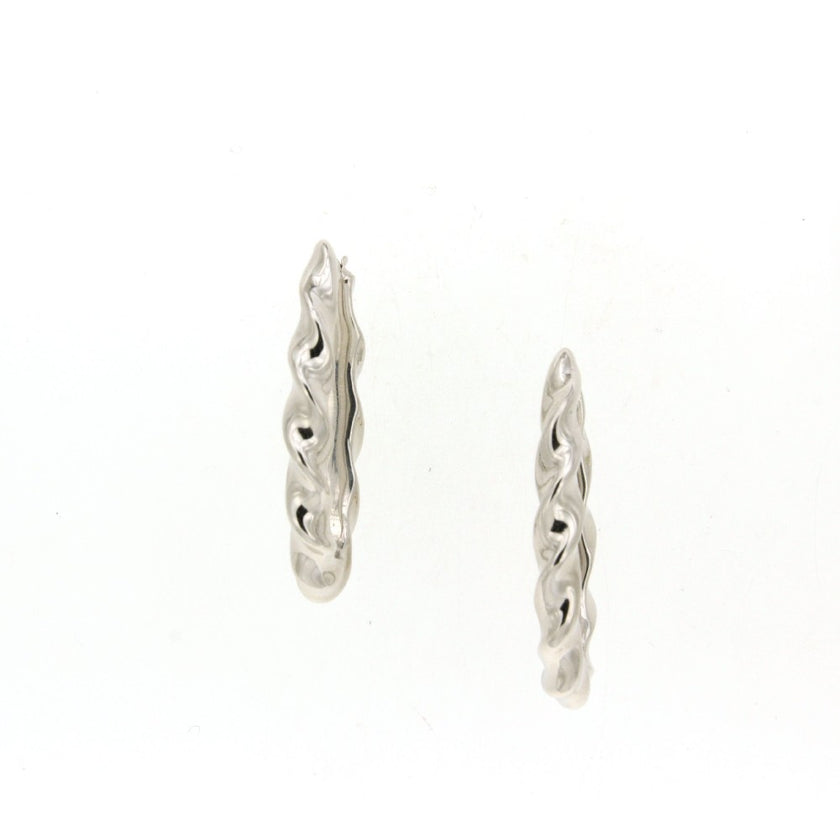 HOOP EARRINGS WHITE GOLD 585 - 83438