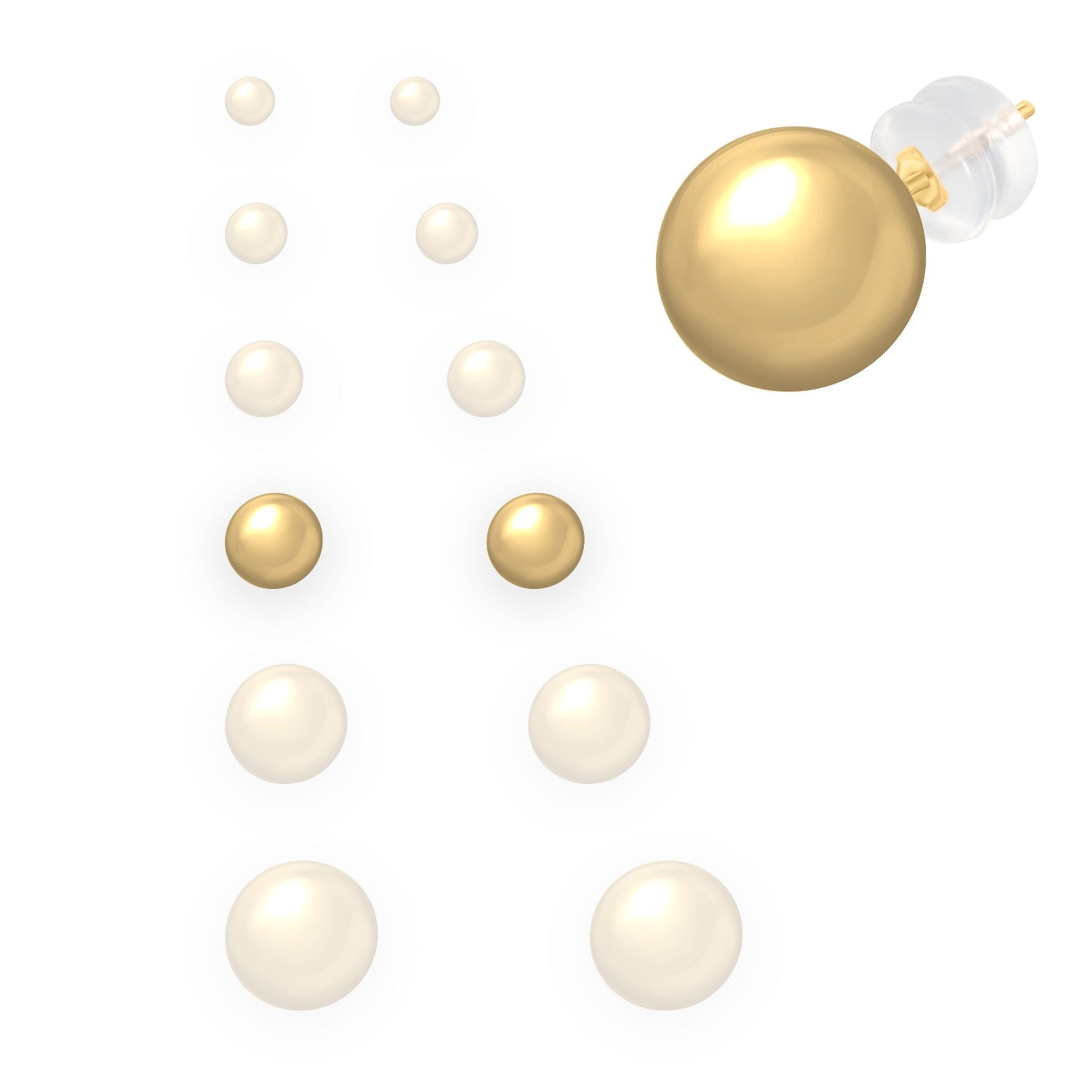 EARRINGS  GOLD 585 - 84079