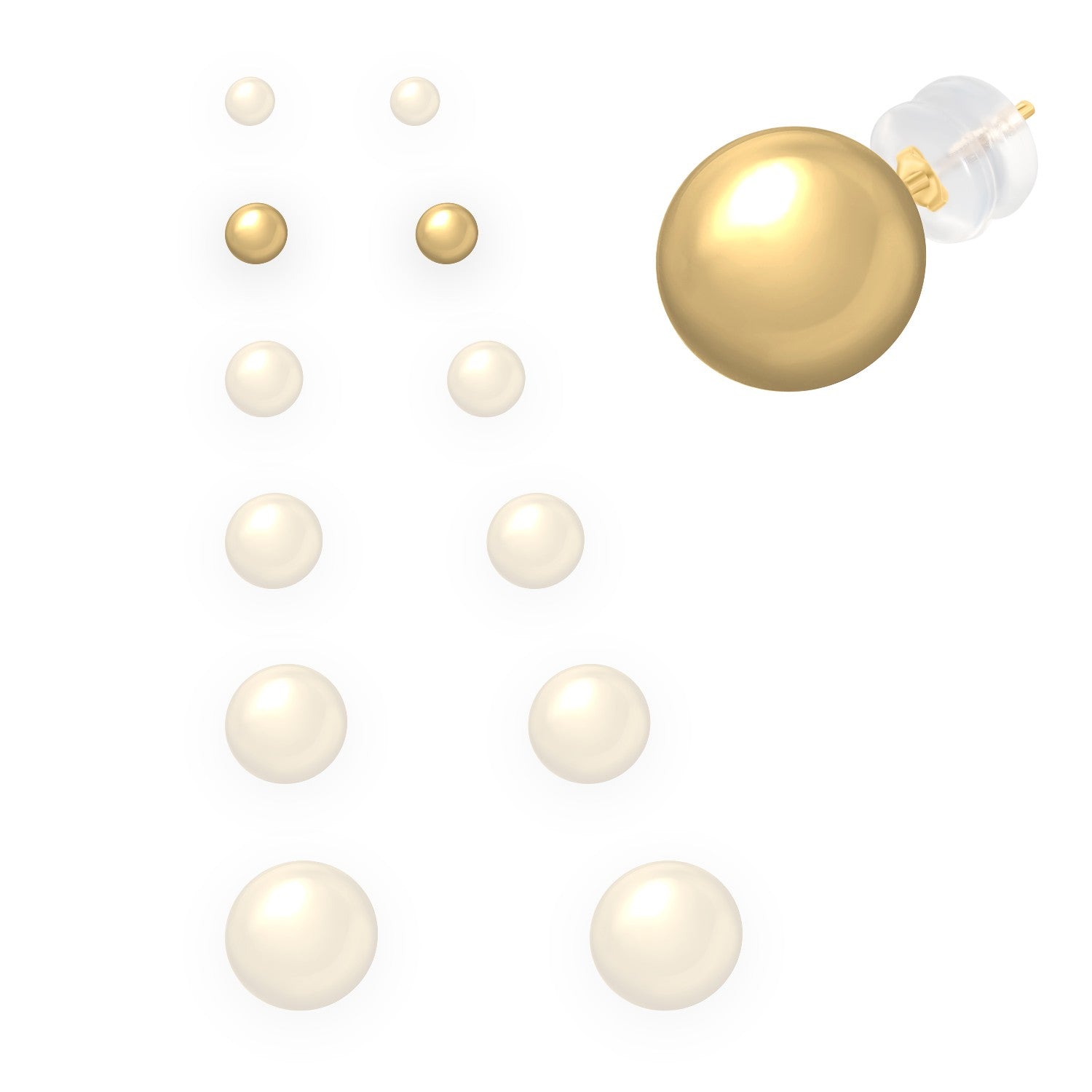 EARRINGS GOLD 585 - 84093
