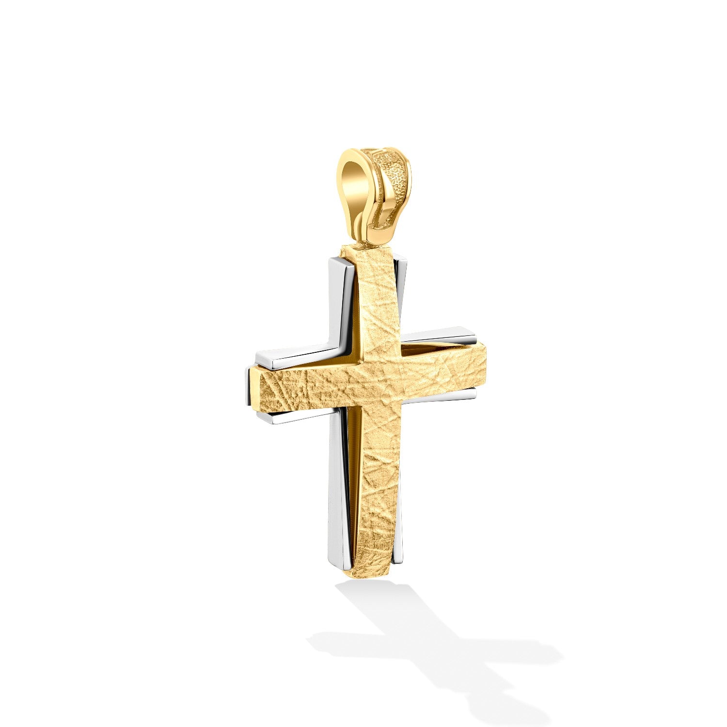 CROSS YELLOW & WHITE GOLD 585 - 84776