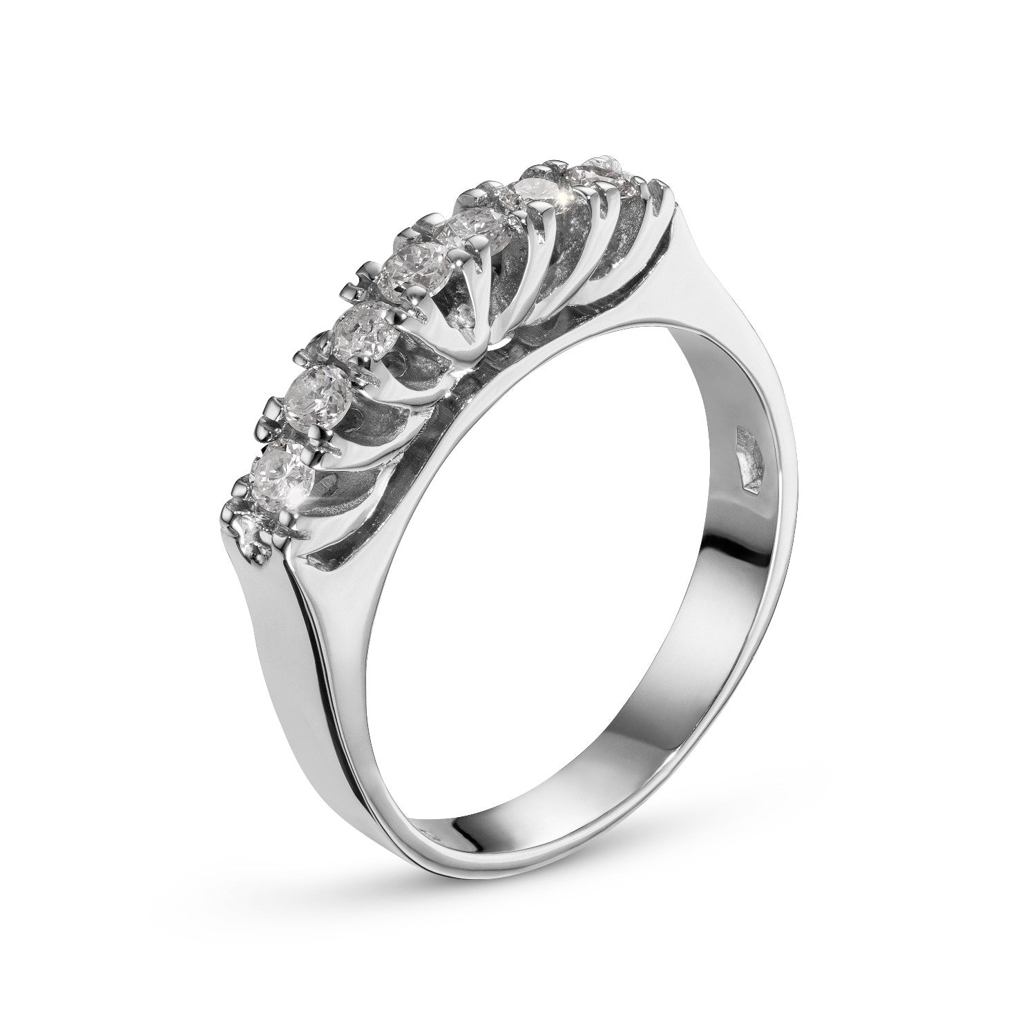 RING WHITE GOLD 750 & PRECIOUS STONES - 85100