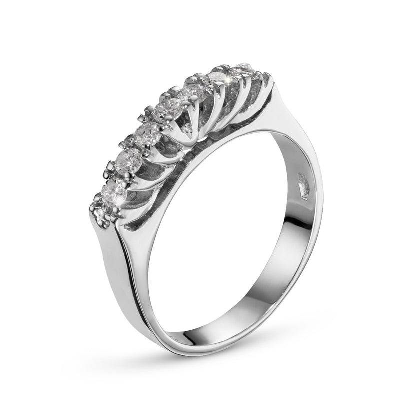 RING WHITE GOLD 750 & PRECIOUS STONES - 85100