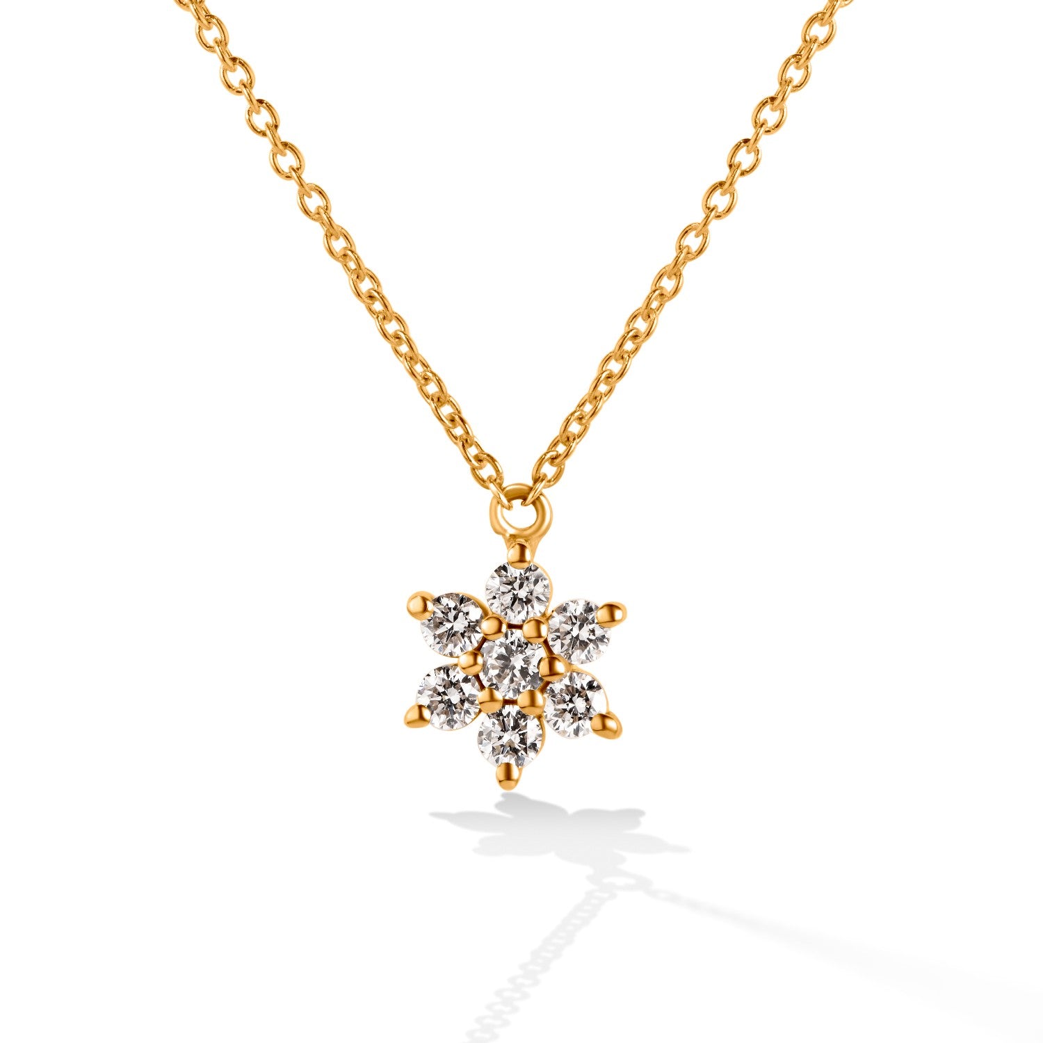 NECKLACE PINK GOLD 750 & PRECIOUS STONES - 85261