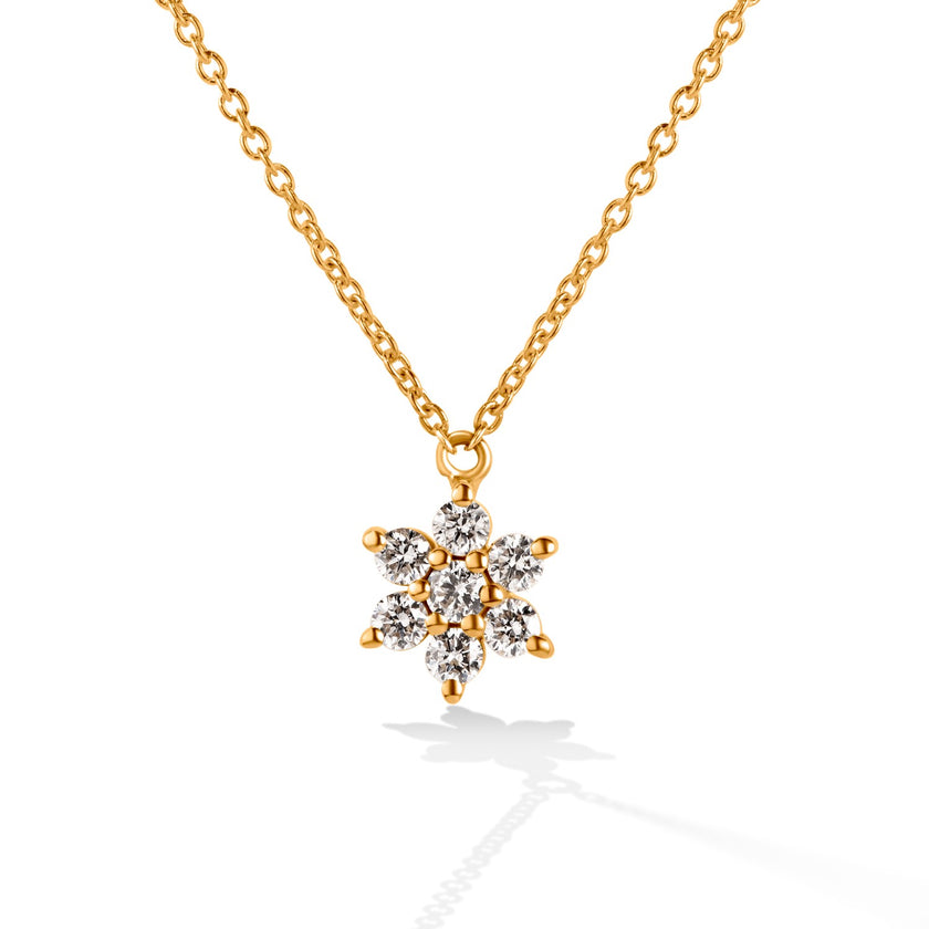 NECKLACE PINK GOLD 750 & PRECIOUS STONES - 85261