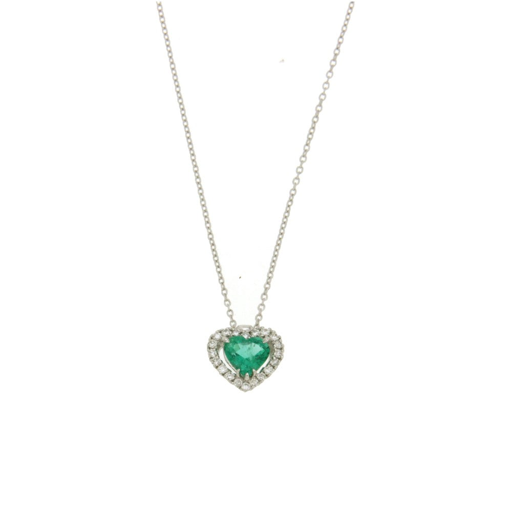 NECKLACE WHITE GOLD 750 & PRECIOUS STONES - 85276