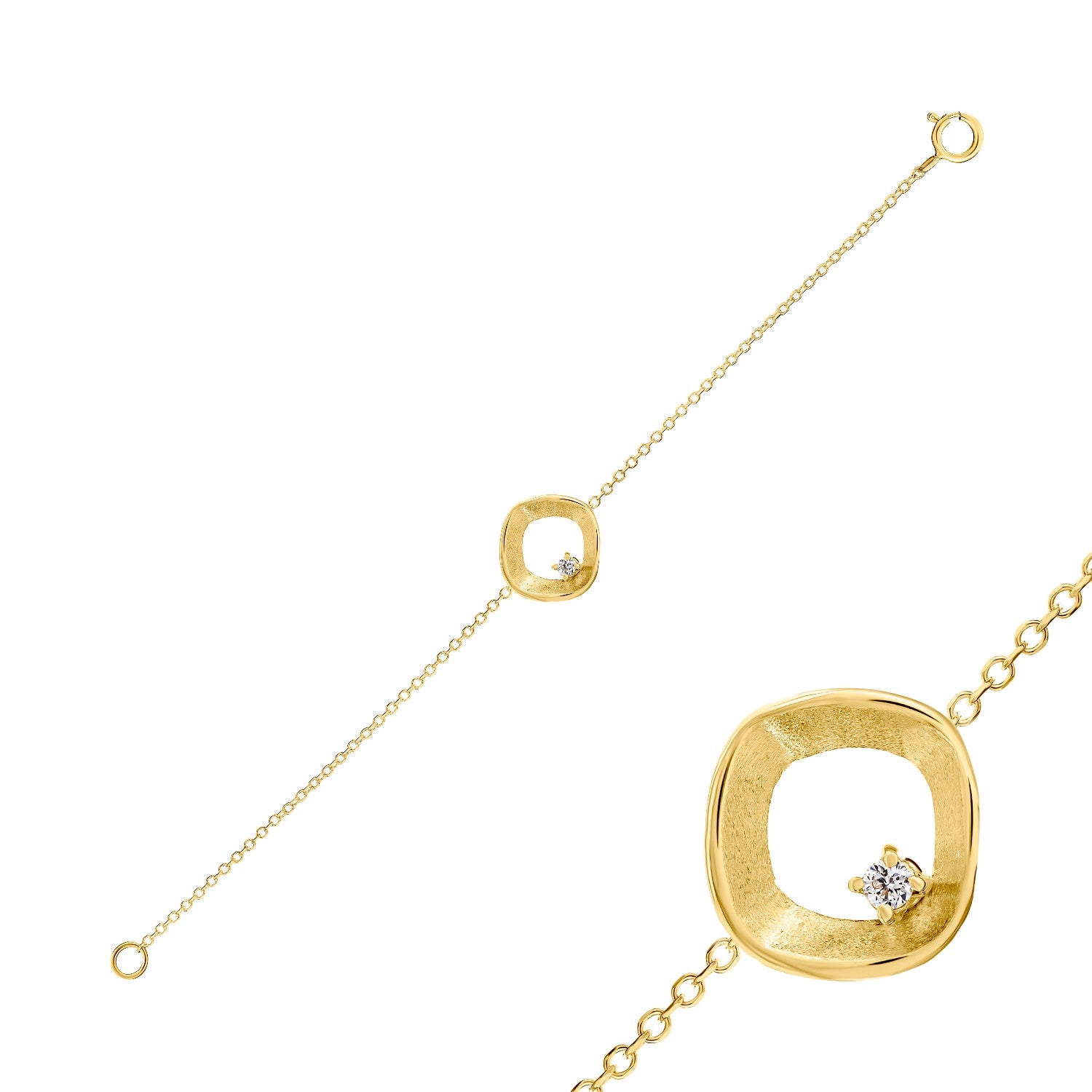 BRACELET GOLD 750 & PRECIOUS STONES - 85328