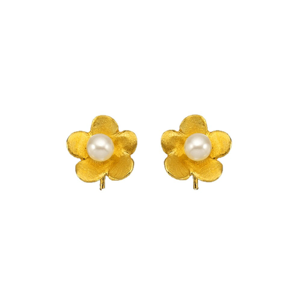 EARRINGS GOLD 585 & PEARLS - 85501