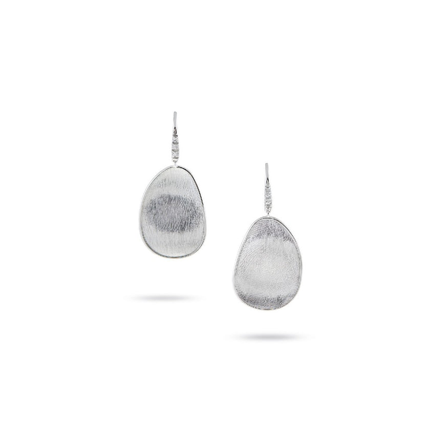 EARRINGS WHITE GOLD 750 & PRECIOUS STONES - 85659