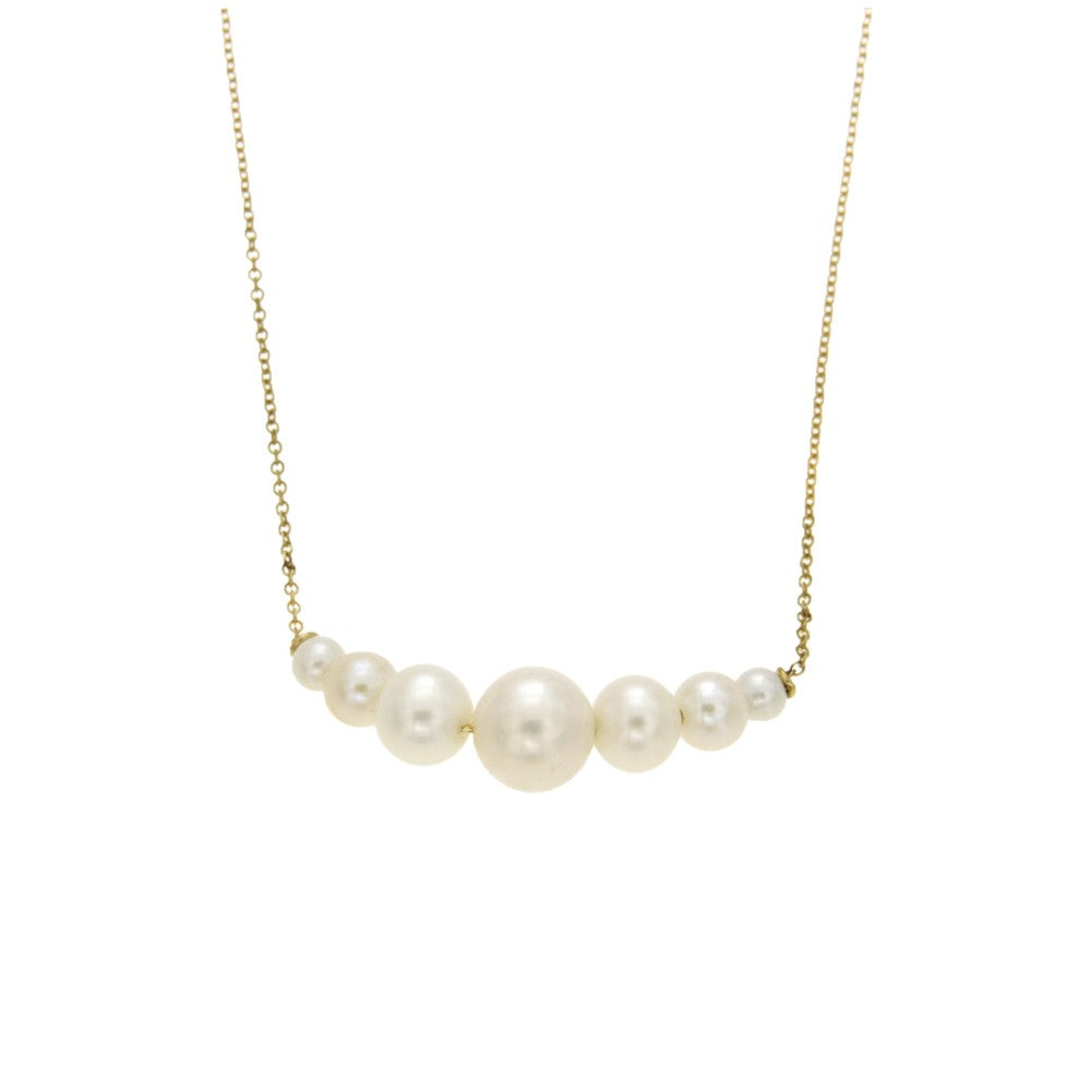 NECKLACE GOLD 585 & PEARLS - 85906