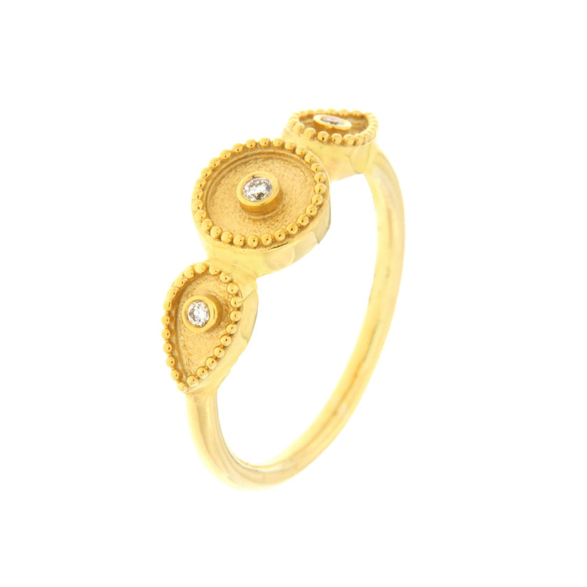 RING GOLD 750 & PRECIOUS STONES - 86239