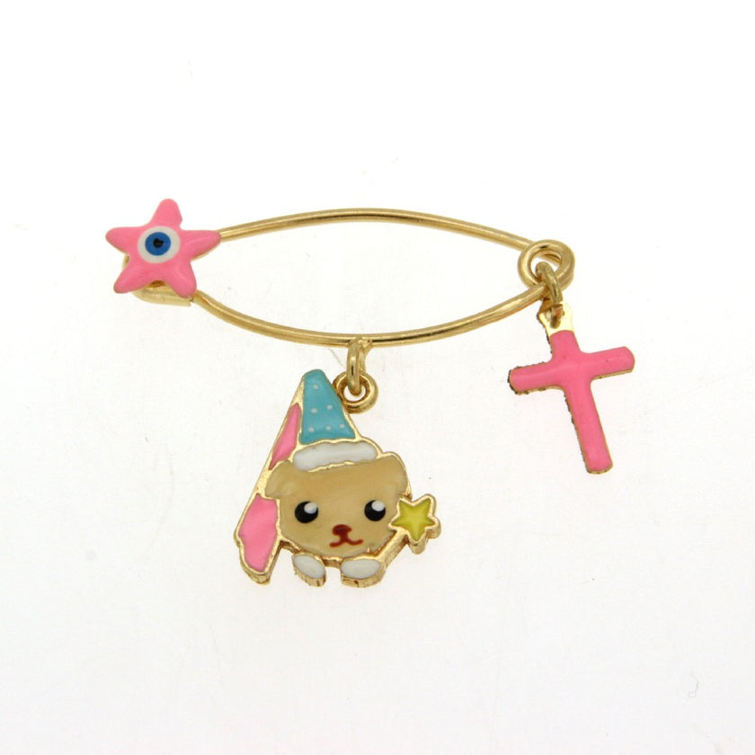 BROOCH YELLOW SILVER 925 - 86363