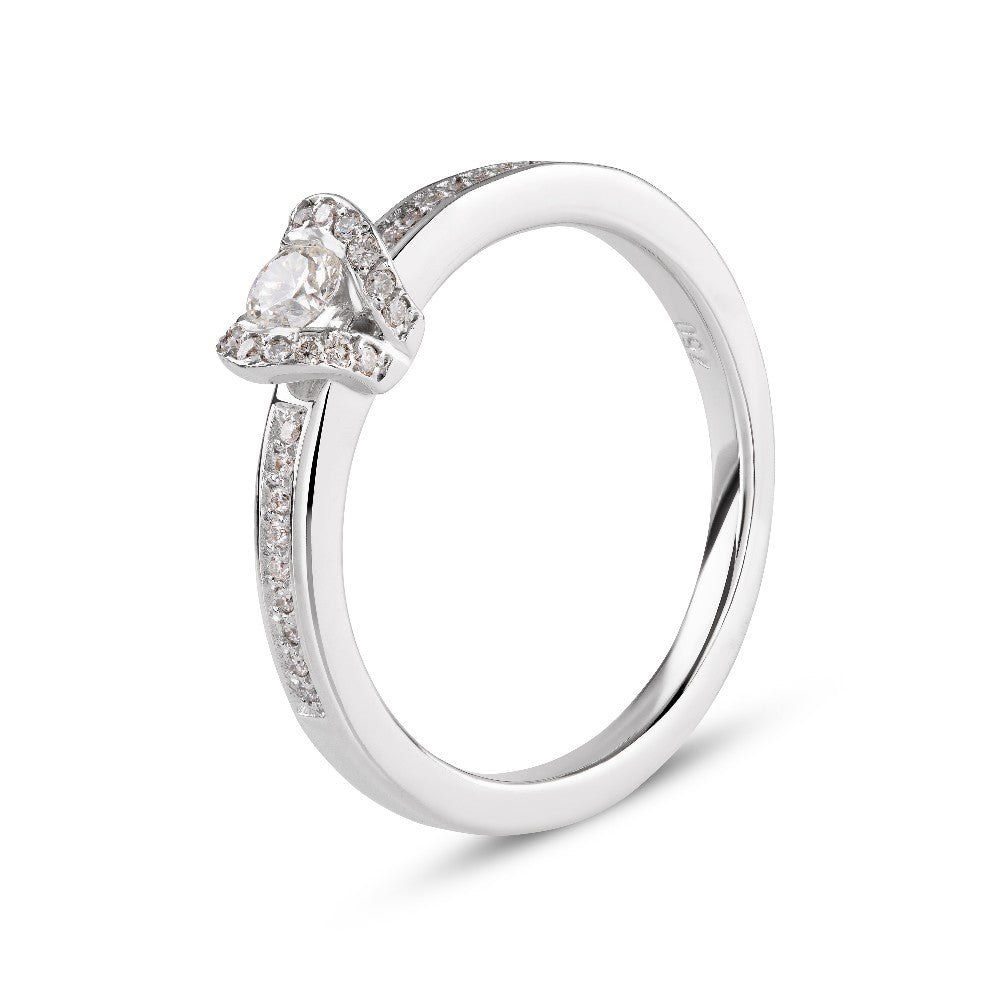 RING WHITE GOLD 750 & PRECIOUS STONES - 86655