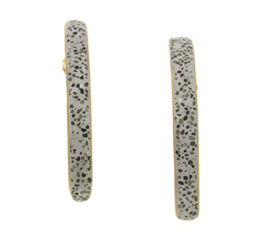 EARRINGS YELLOW SILVER 925 - 86738