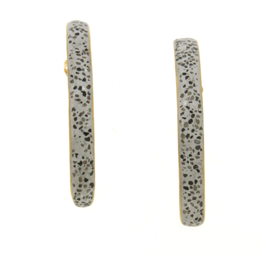 EARRINGS YELLOW SILVER 925 - 86738