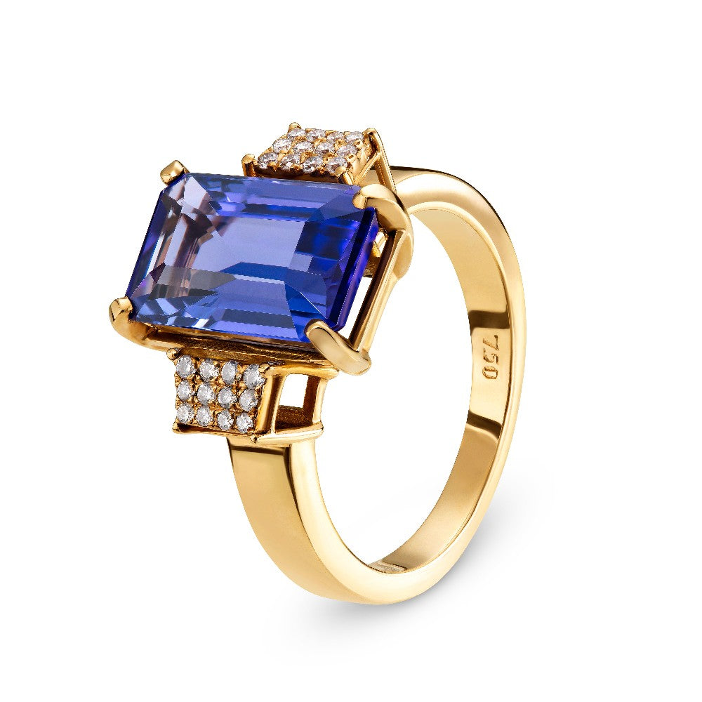 RING PINK GOLD 750 & PRECIOUS STONES - 87291
