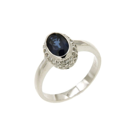 RING WHITE GOLD 750 & PRECIOUS STONES - 87304