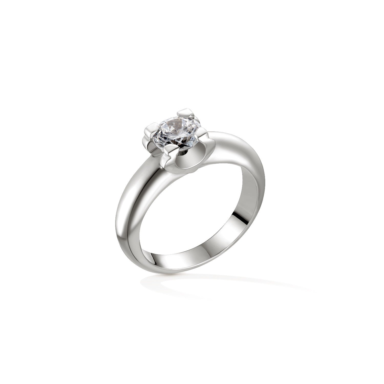 RING WHITE GOLD 750 & C.Z. - 87704