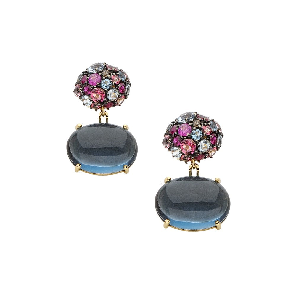 EARRINGS GOLD 750 & PRECIOUS STONES - 87963