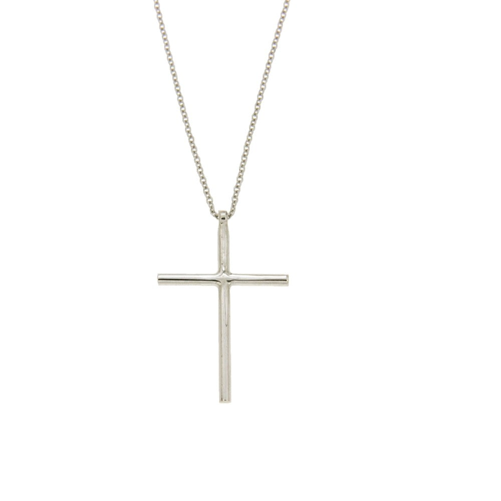 CROSS WHITE GOLD 750 WITH CHAIN - 88021
