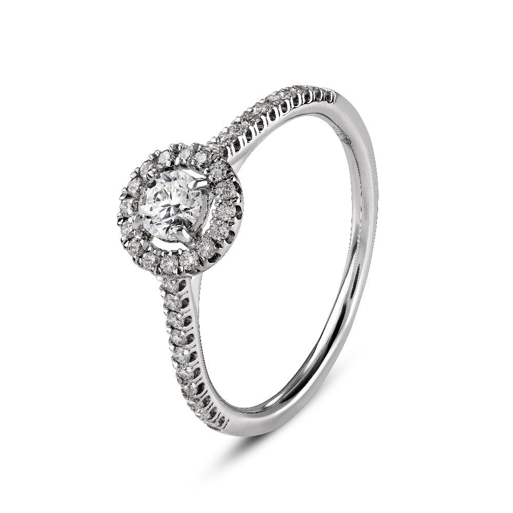 RING WHITE GOLD 750 & PRECIOUS STONES - 89310