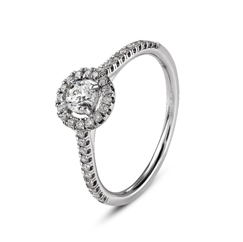 RING WHITE GOLD 750 & PRECIOUS STONES - 89310
