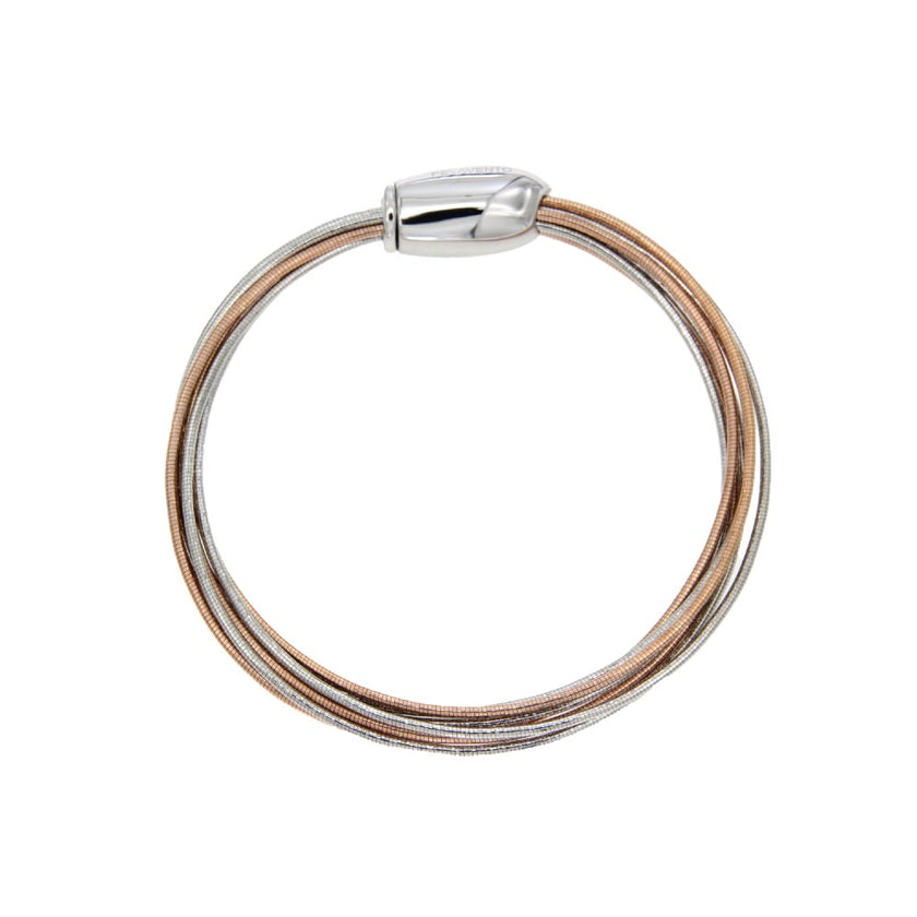 BRACELET WHITE & PINK SILVER 925 - 89955