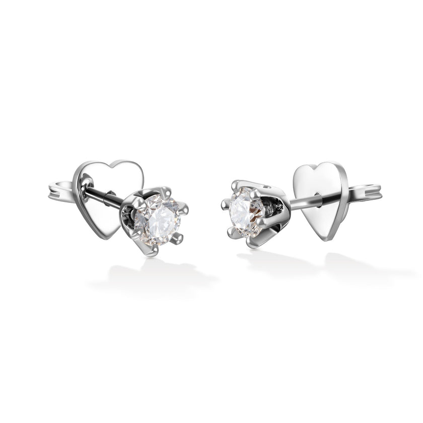 EARRINGS WHITE GOLD 750 & PRECIOUS STONES - 89981