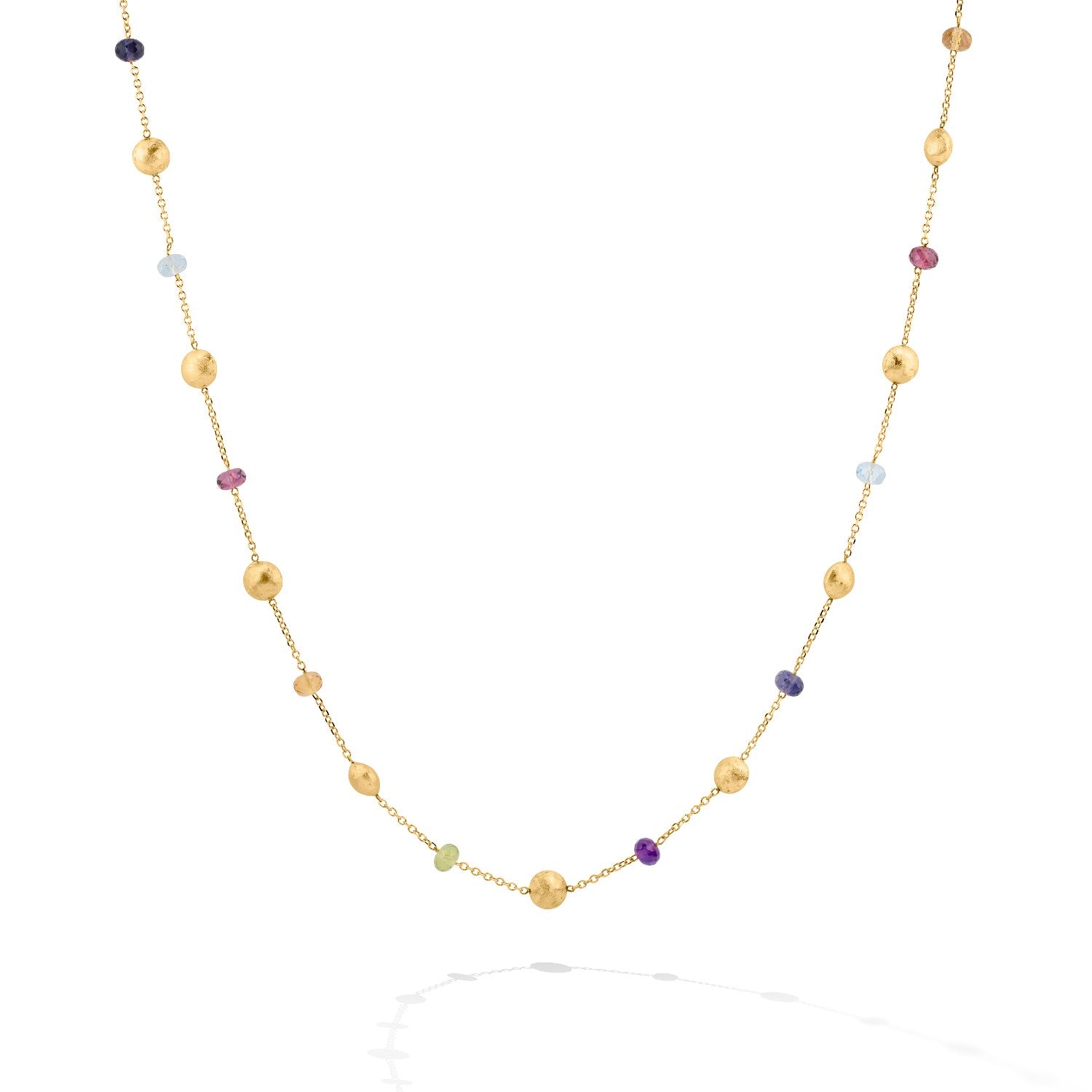 NECKLACE GOLD 585 & SEMIPRECIOUS STONES - 90424