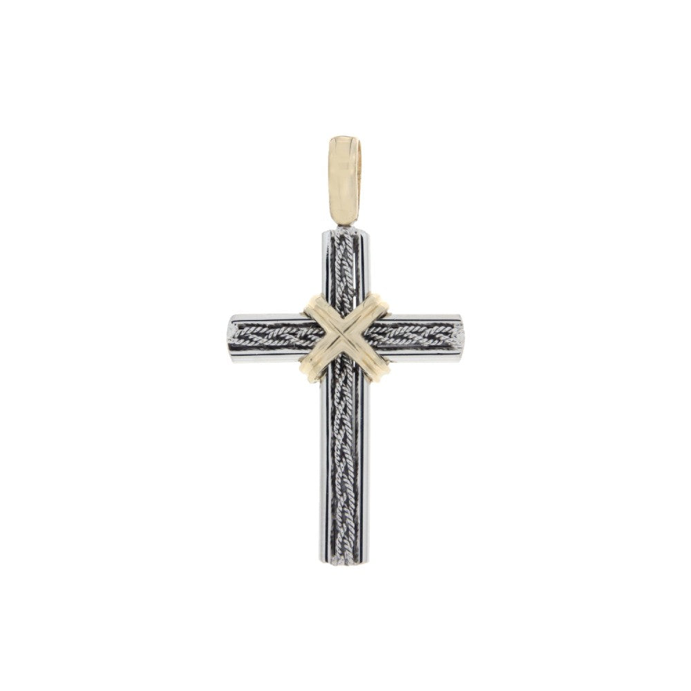 CROSS YELLOW & WHITE GOLD 750 - 90739