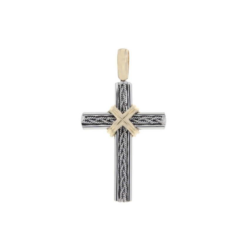 CROSS YELLOW & WHITE GOLD 750 - 90739
