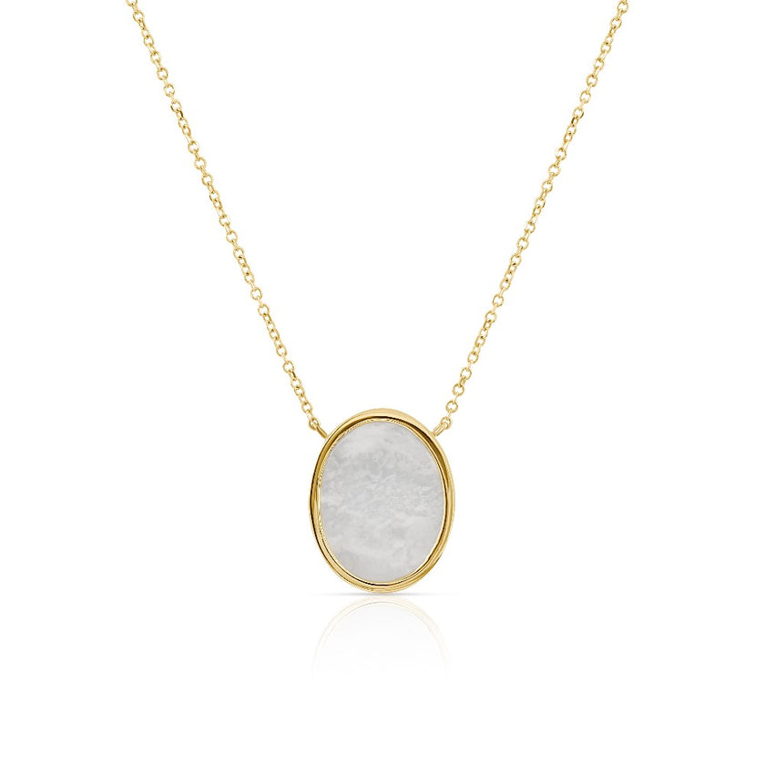 NECKLACE GOLD 585 & SEMIPRECIOUS STONES - 91187