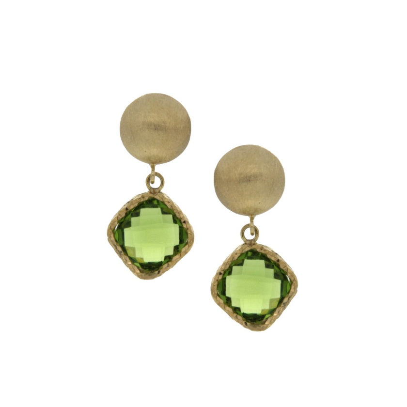 EARRINGS  GOLD 750 & SEMIPRECIOUS STONES - 91312