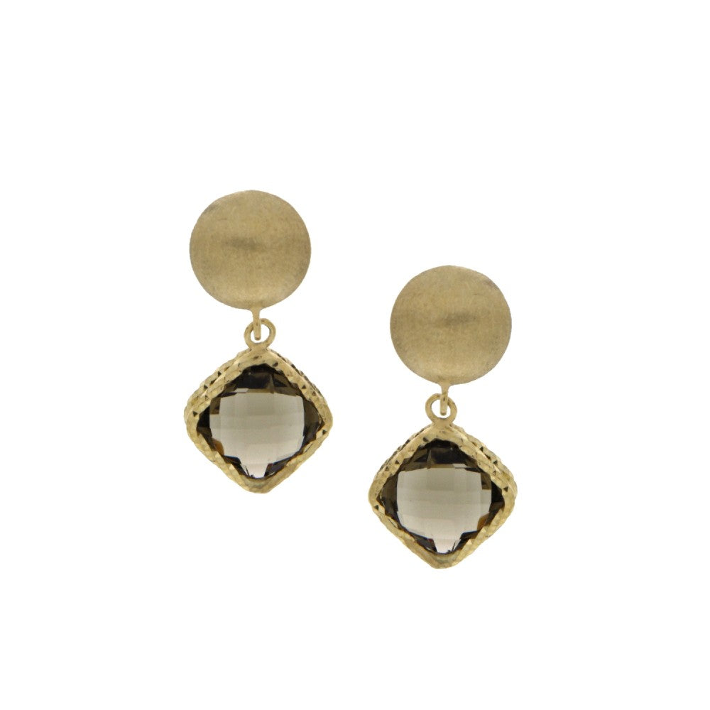 EARRINGS  GOLD 750 & SEMIPRECIOUS STONES - 91314