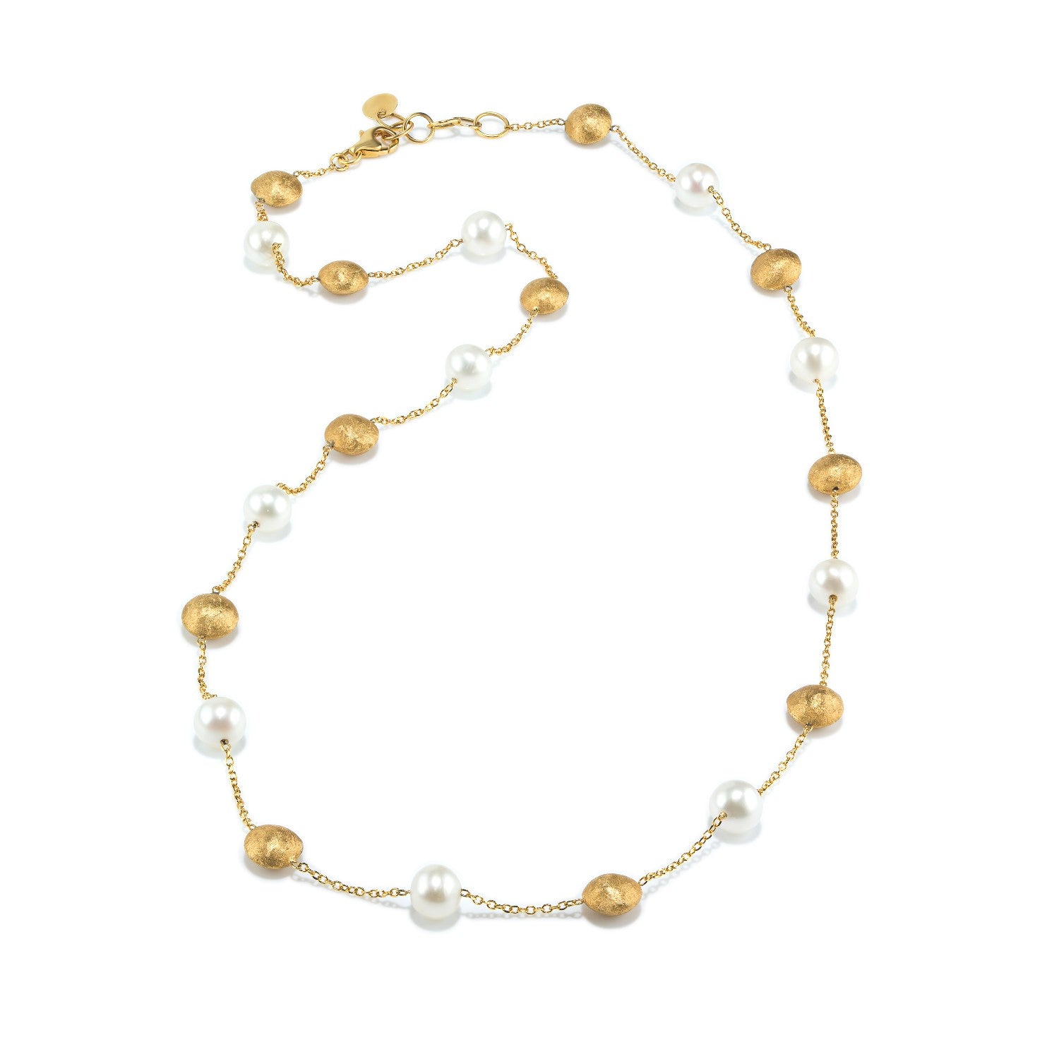 NECKLACE GOLD 585 & PEARLS - 91532