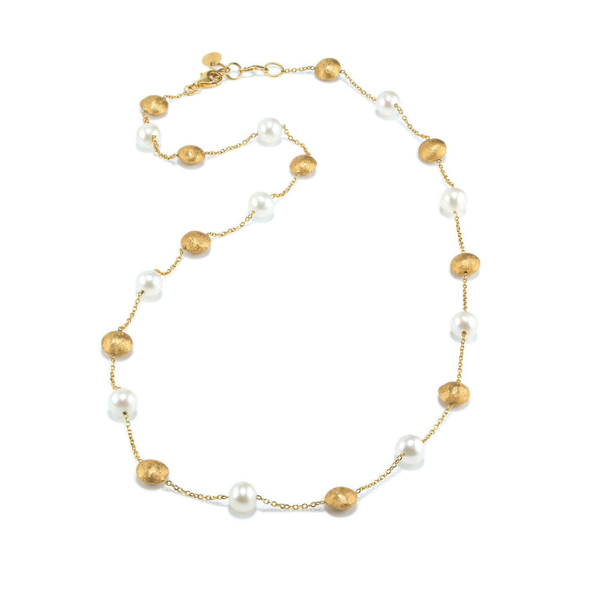 NECKLACE GOLD 585 & PEARLS - 91532