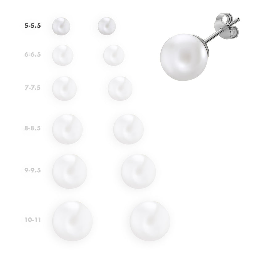 EARRINGS WHITE GOLD 750 & PEARLS - 91631